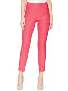 Crazy Larry Pink Bubblegum Pull On Stretchy Straight Leg Ankle Pants Sz 8 NWT